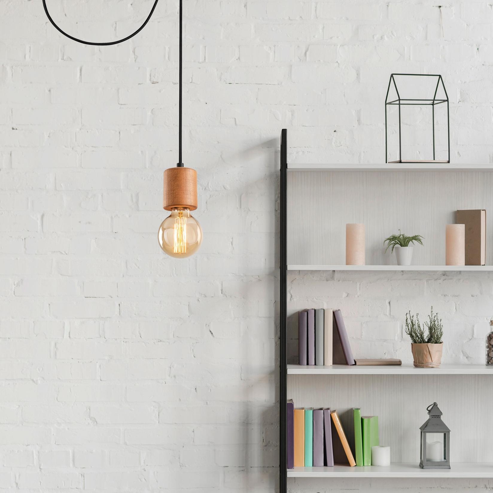 Opviq Luster Xanthos-N-858, 49 cm, E27, Crni