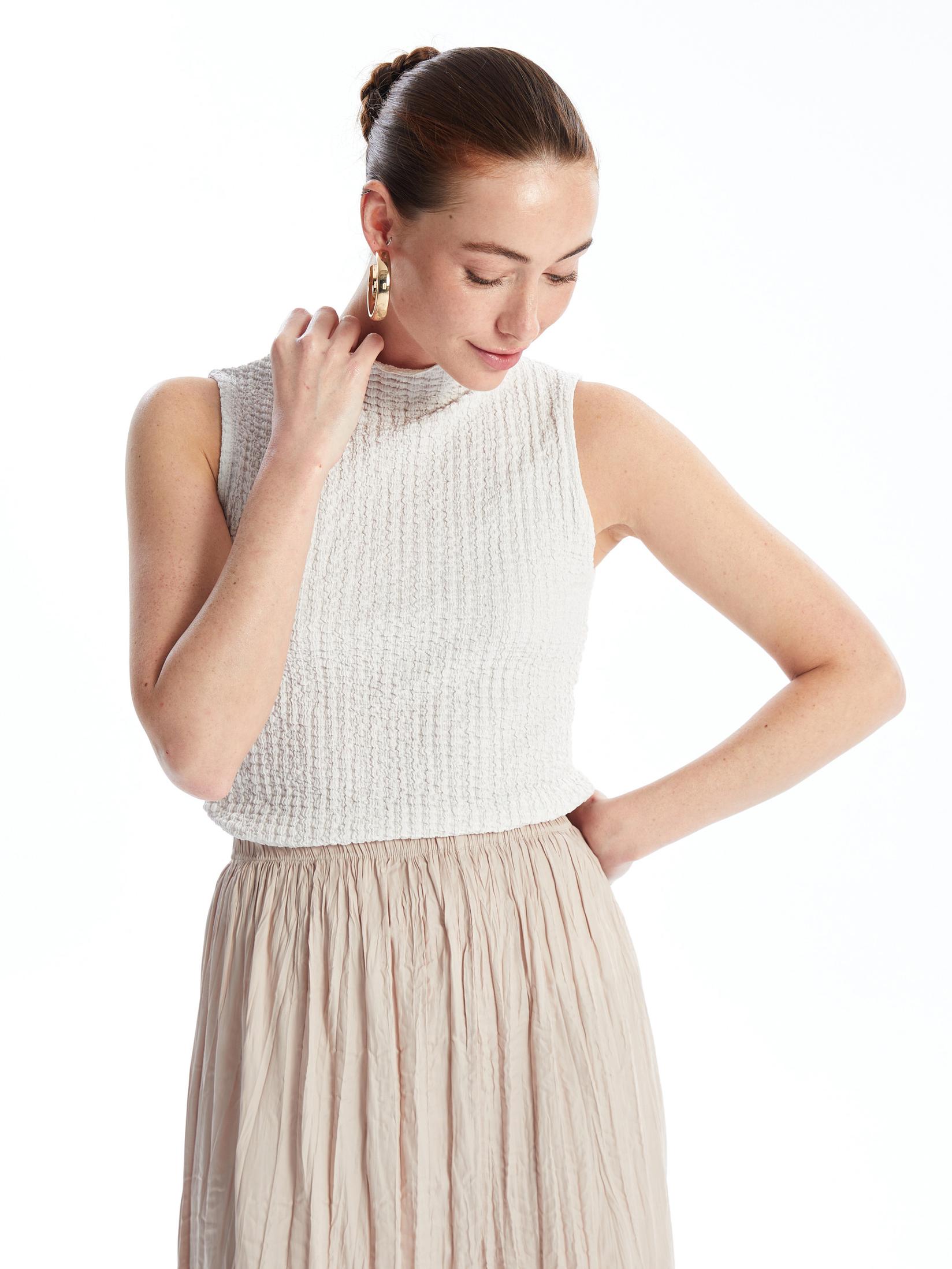 LC Waikiki Ženska majica bez rukava S4IN12Z8-FX7, Siva