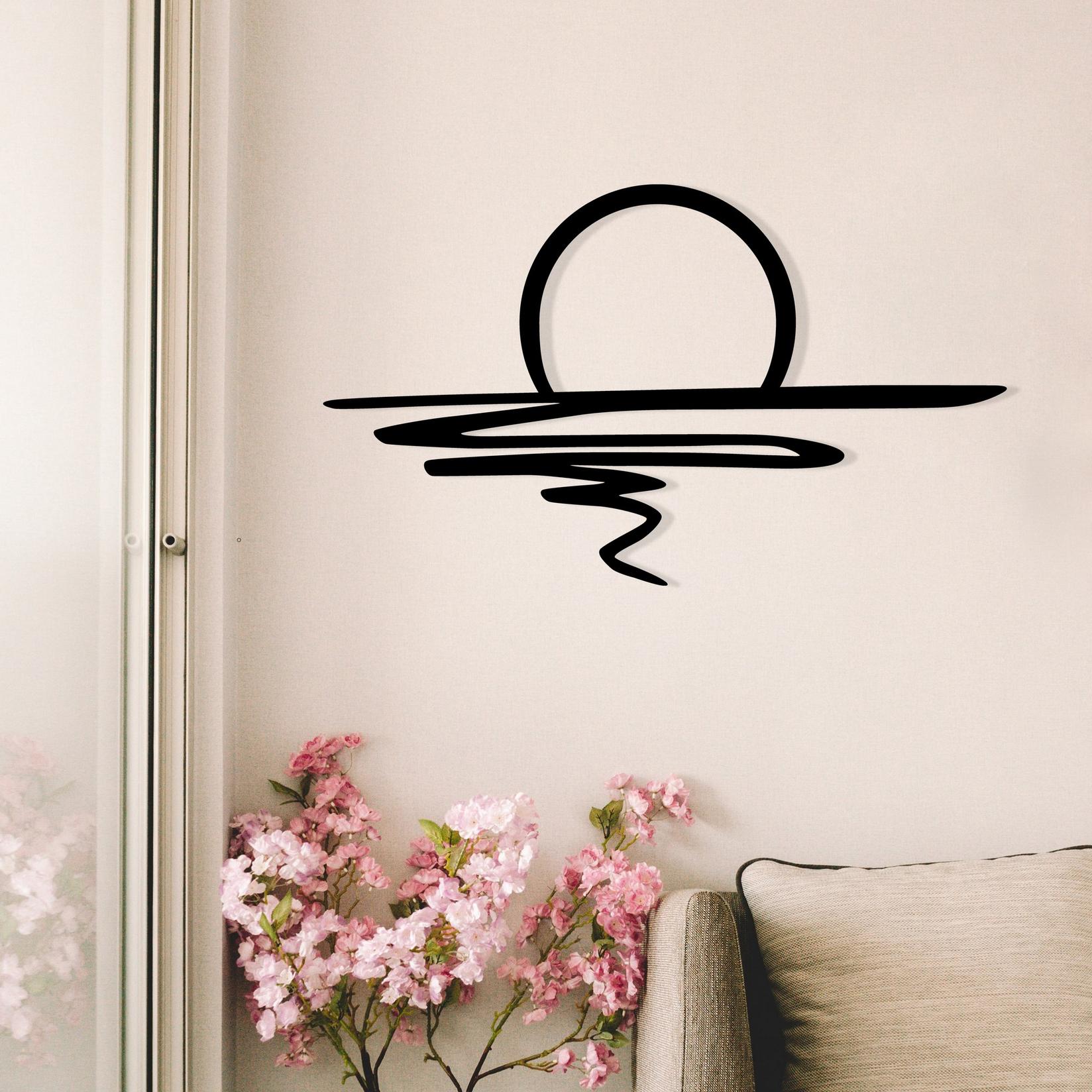 Wallity Zidna dekoracija Sparkle, 70x41 cm, 1.2mm, Crna