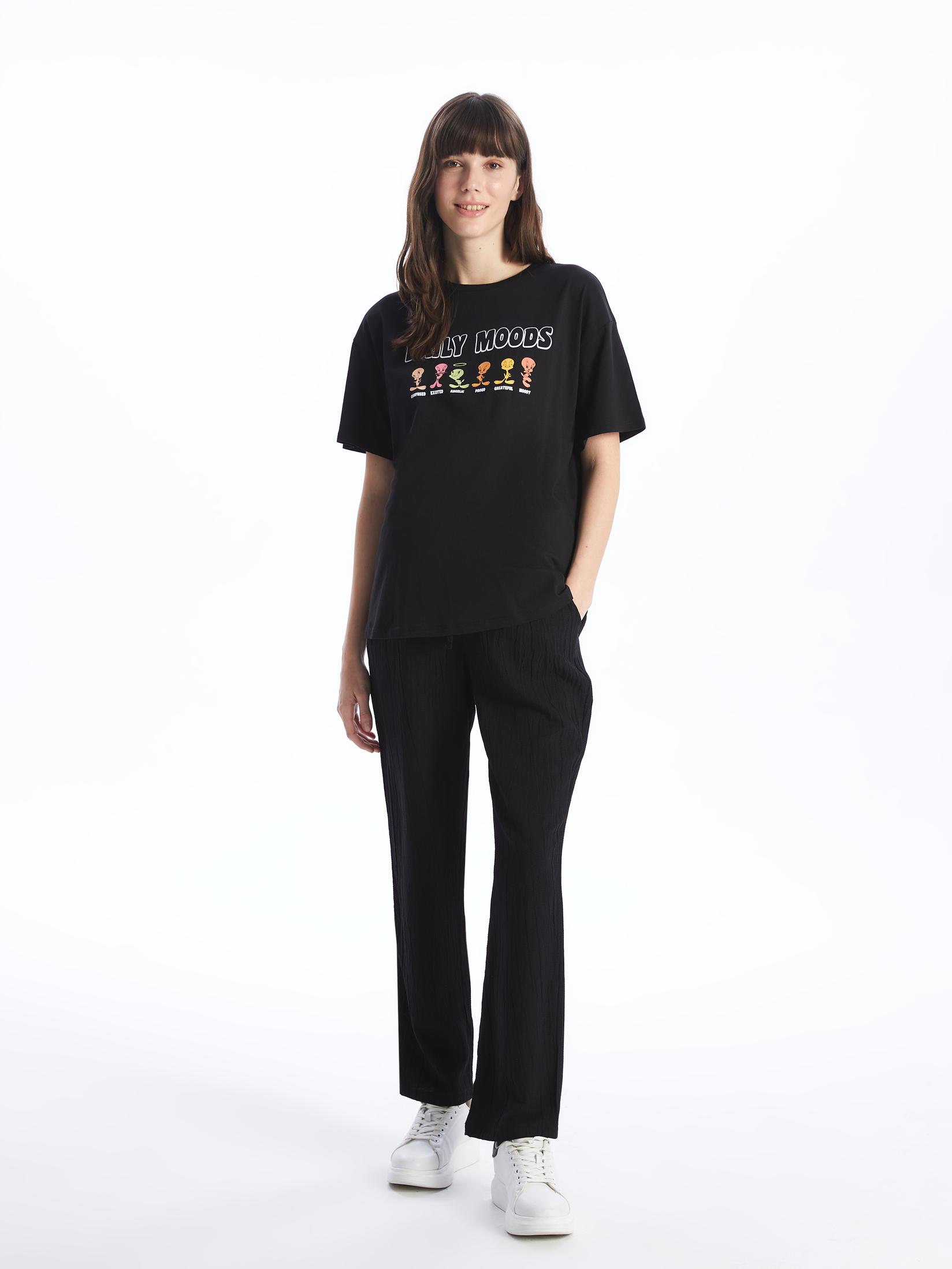 LC Waikiki Ženske pantalone S4AQ04Z8-CVL, Crne