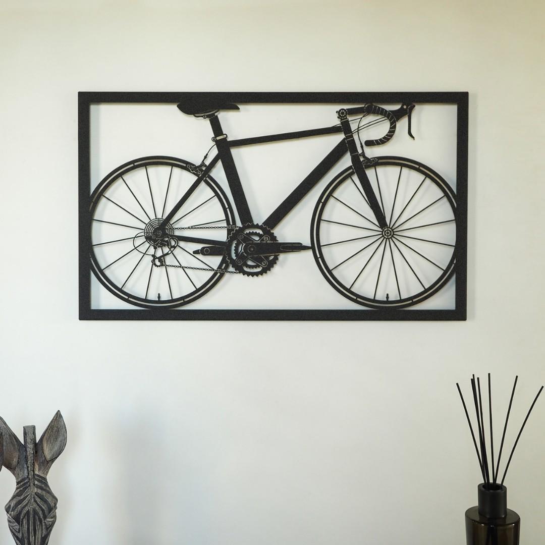 Wallity Zidna dekoracija Bicycle-APT217MS, 41x70 cm, 1.5 mm, Crna