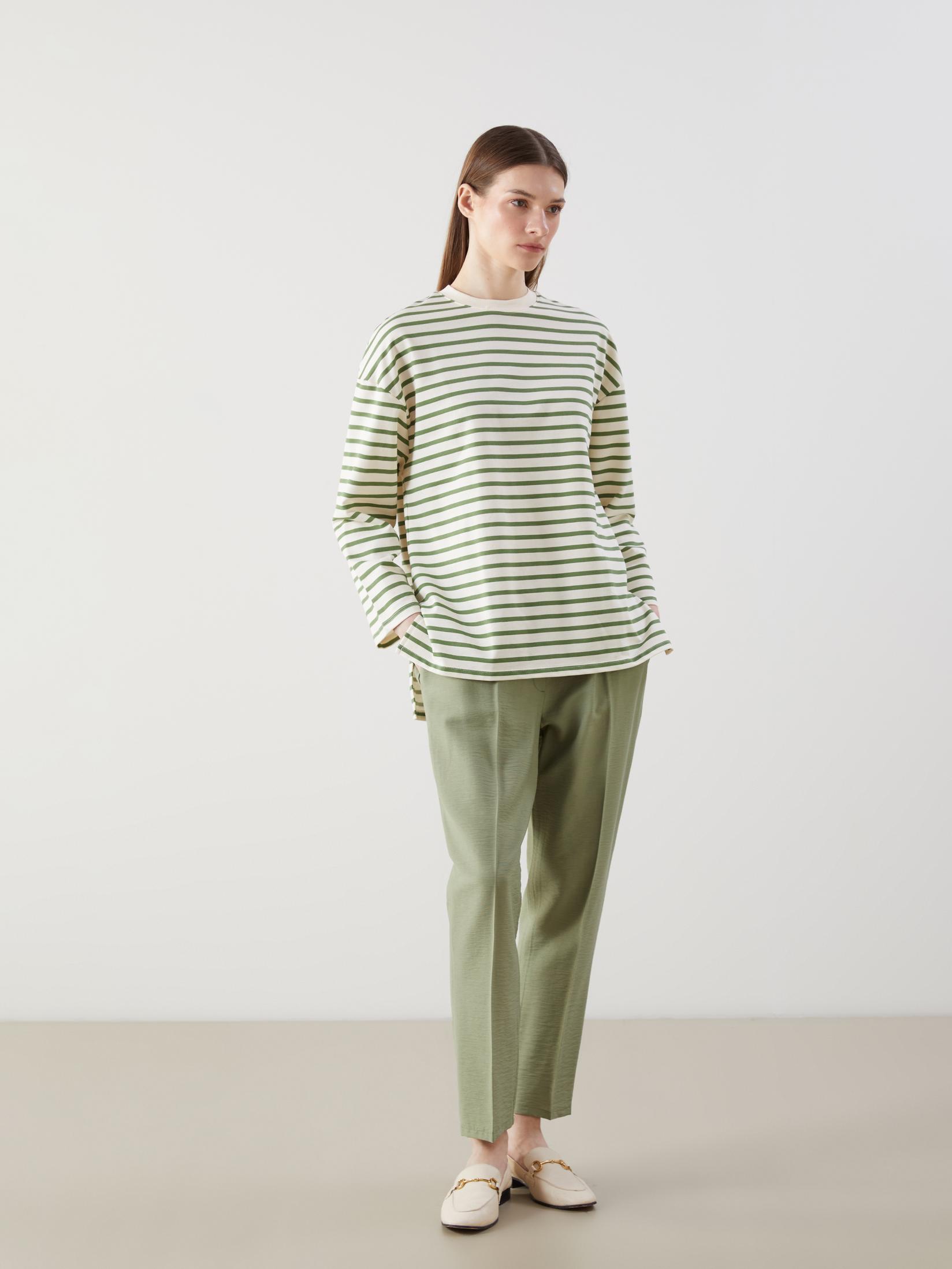 LC Waikiki Ženske pantalone S54396Z8-GVT, Kaki