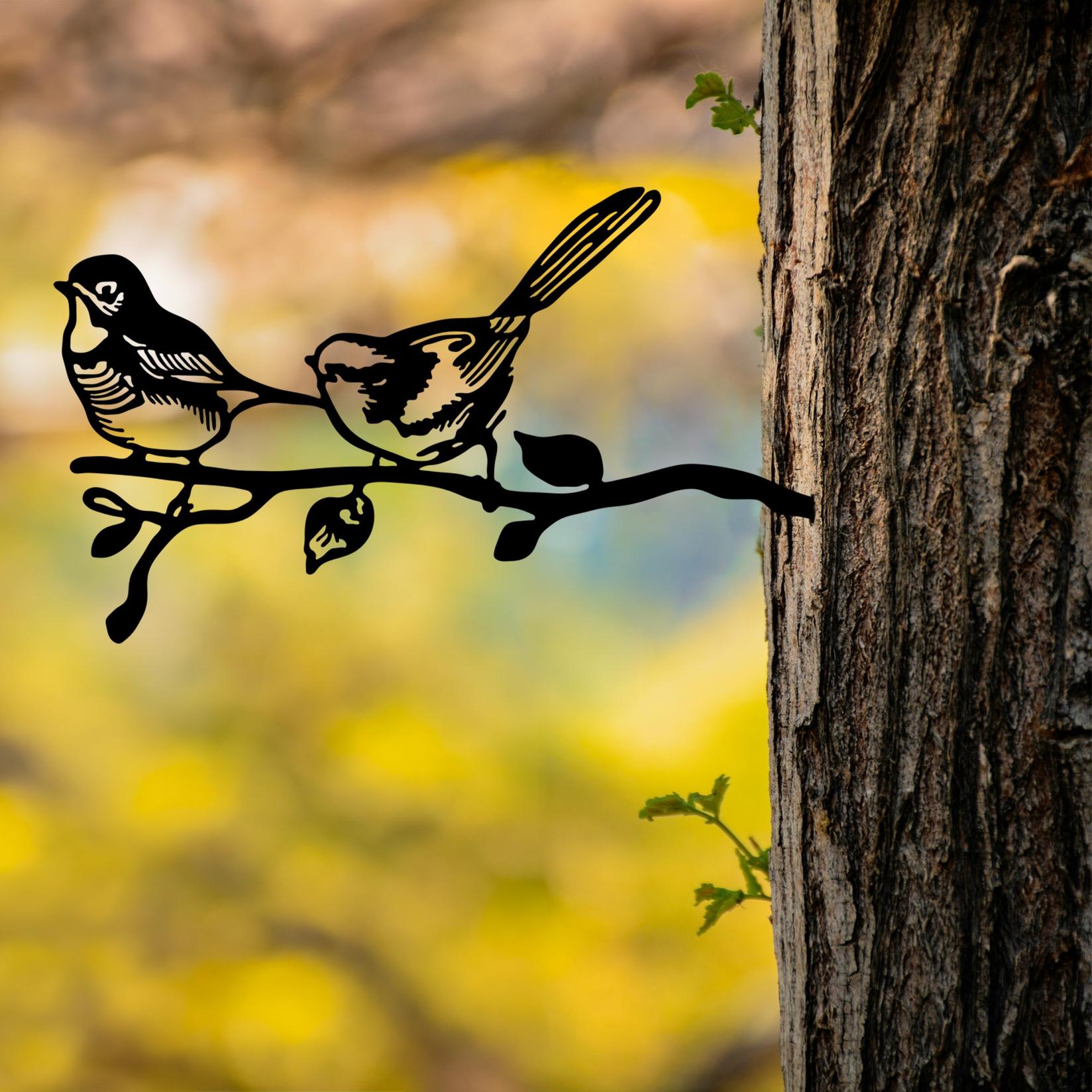 Aberto Design Dekorativna figura Bird On The Branch 04, 50x26 cm, 1.5 mm