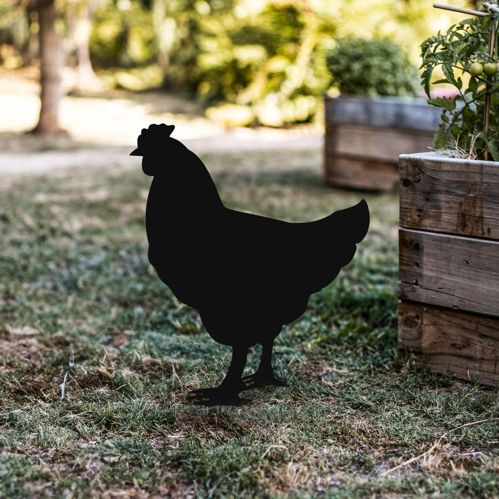 Aberto Design Dekorativna figura Chicken 01, 64x42 cm, 1.5 mm