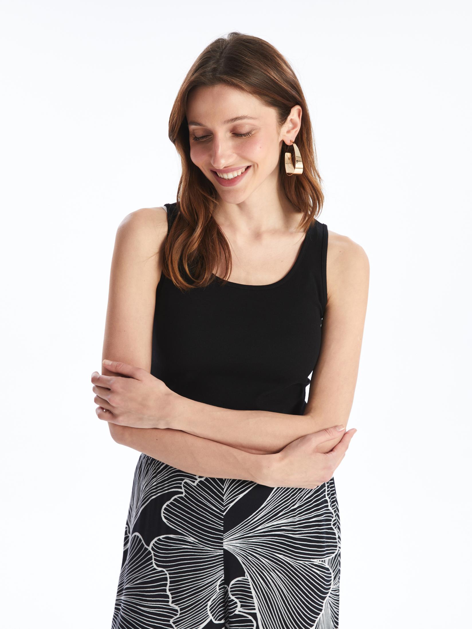 LC Waikiki Ženska majica bez rukava S4FE62Z8-CVL, Crna