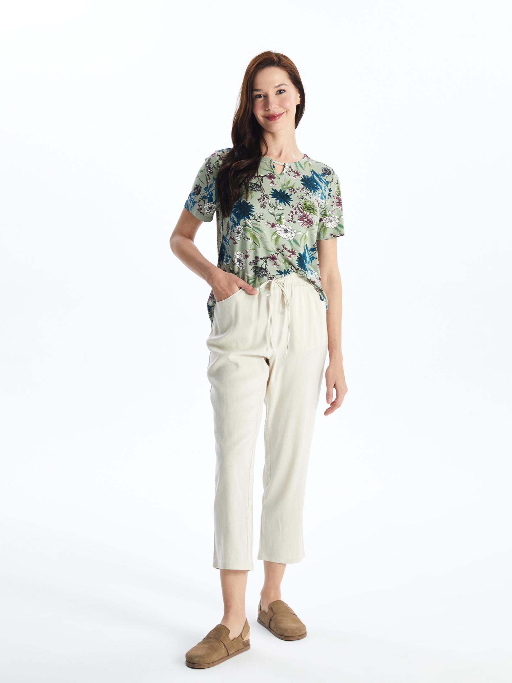 LC Waikiki Ženske pantalone S4HP17Z8-G8H, Bež