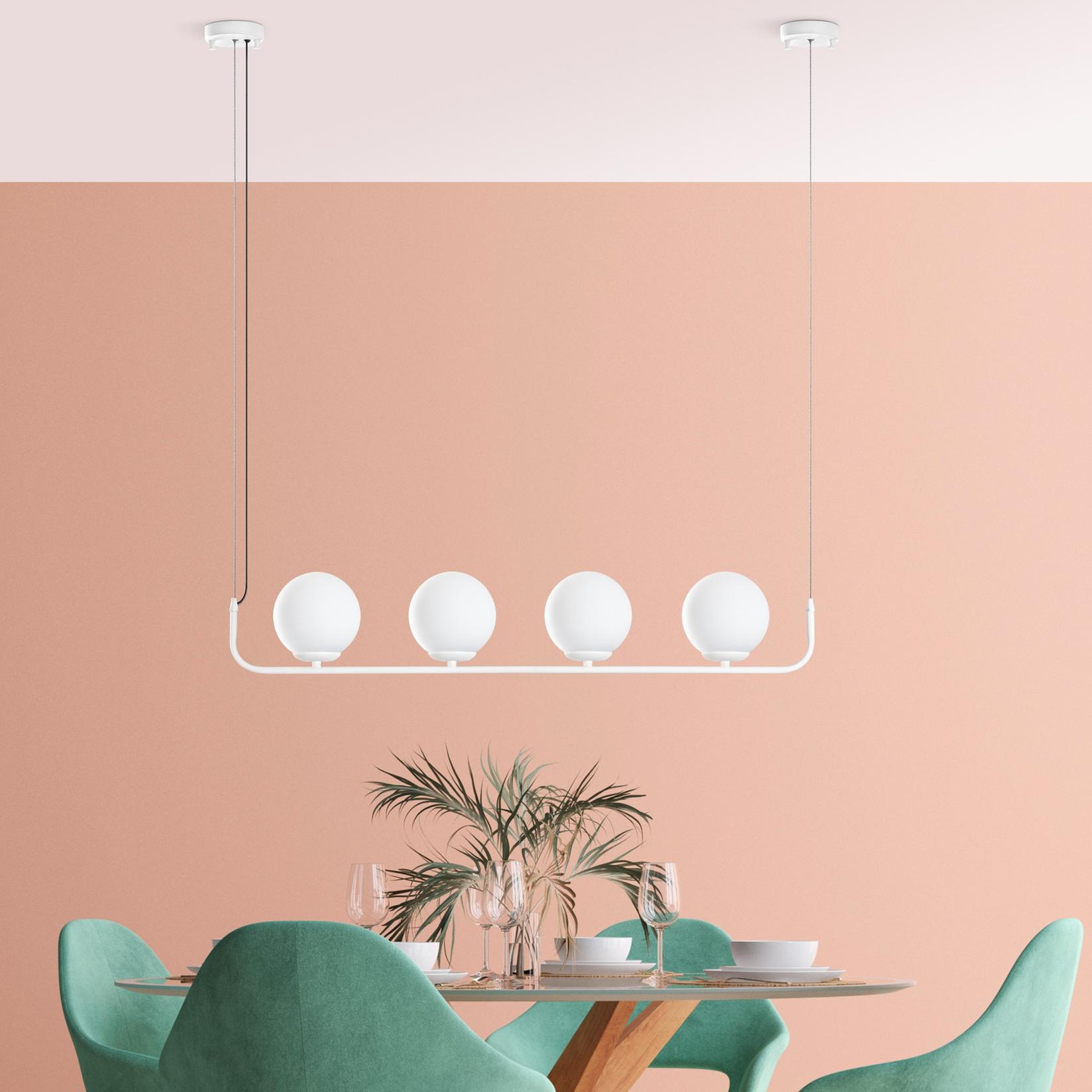 Opviq Luster Faruk-13722, 20-110cm, 4xE14 s, IP28, Beli