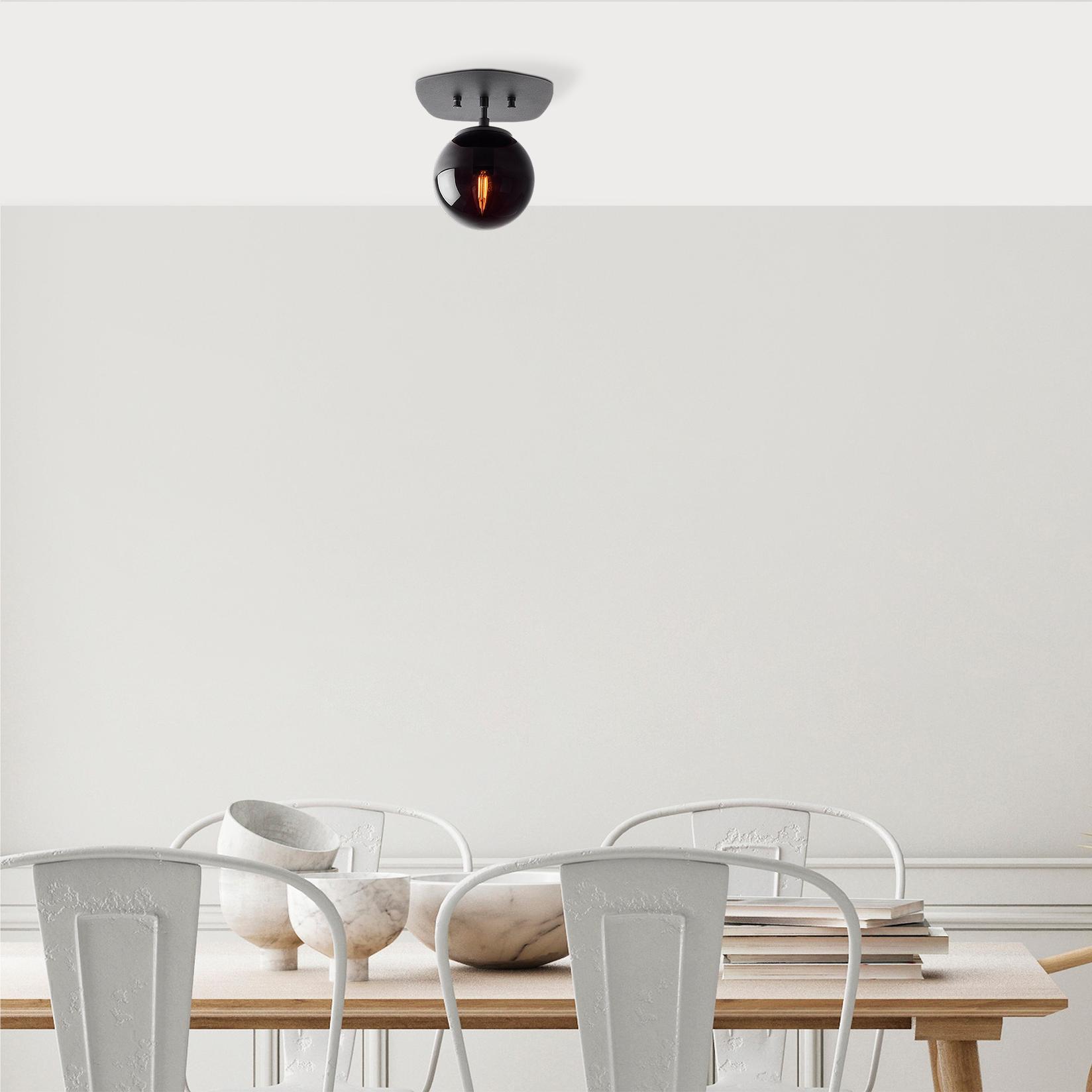 Opviq Luster Well-11676, 20x25 cm, E14, Crni