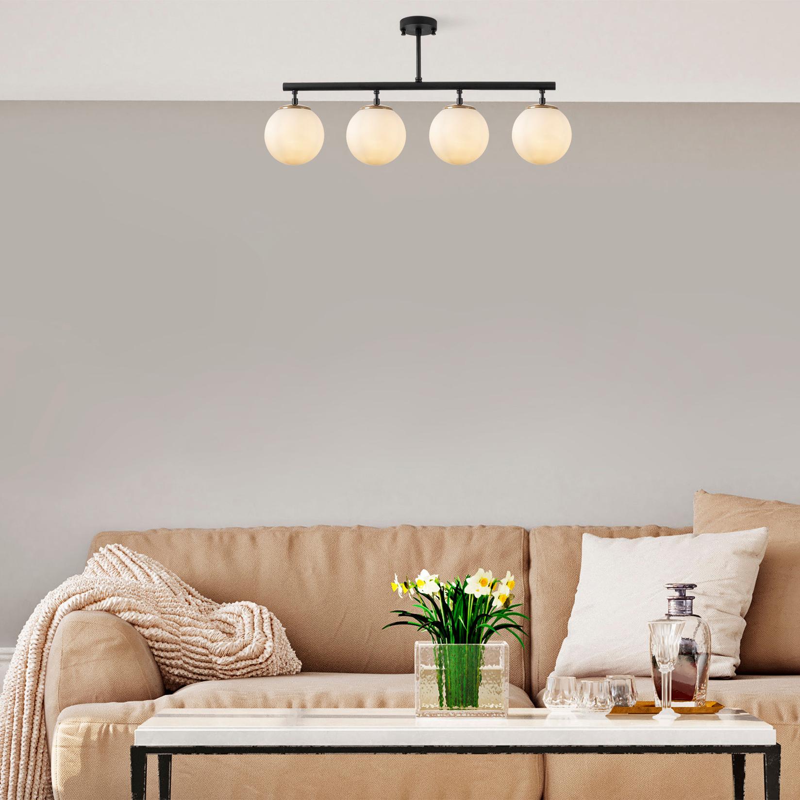 Opviq Luster Fazli-10426, 4xE14, 70x15x35 cm, Beli