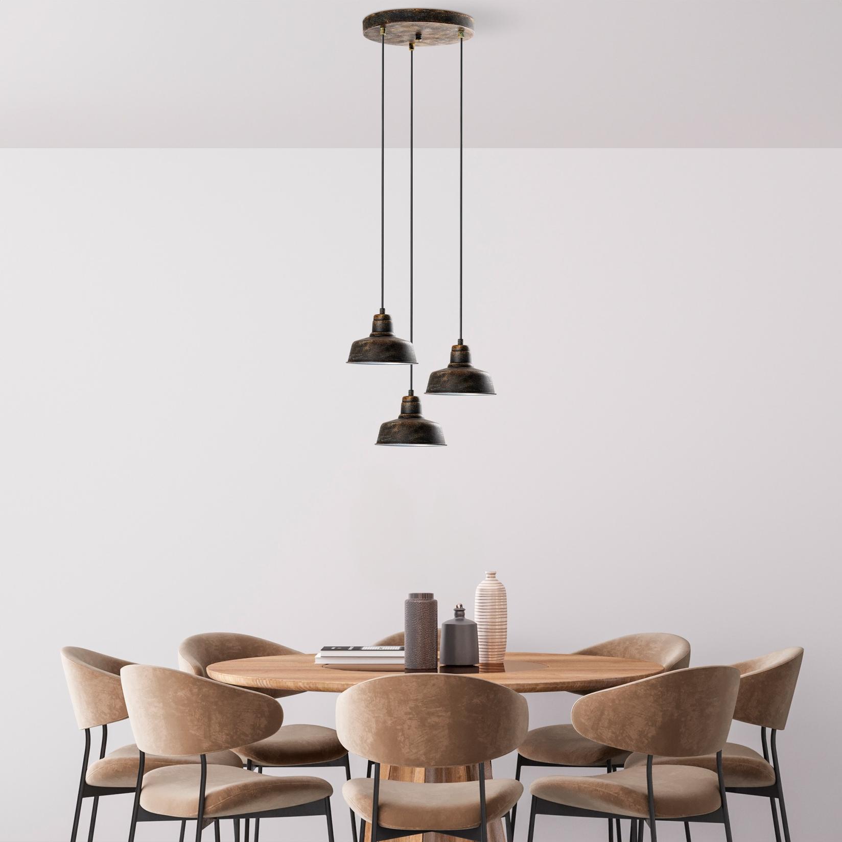 Opviq Luster MEMATI-181RETRO-3, 45 cm, 3xE27, 75-108 cm