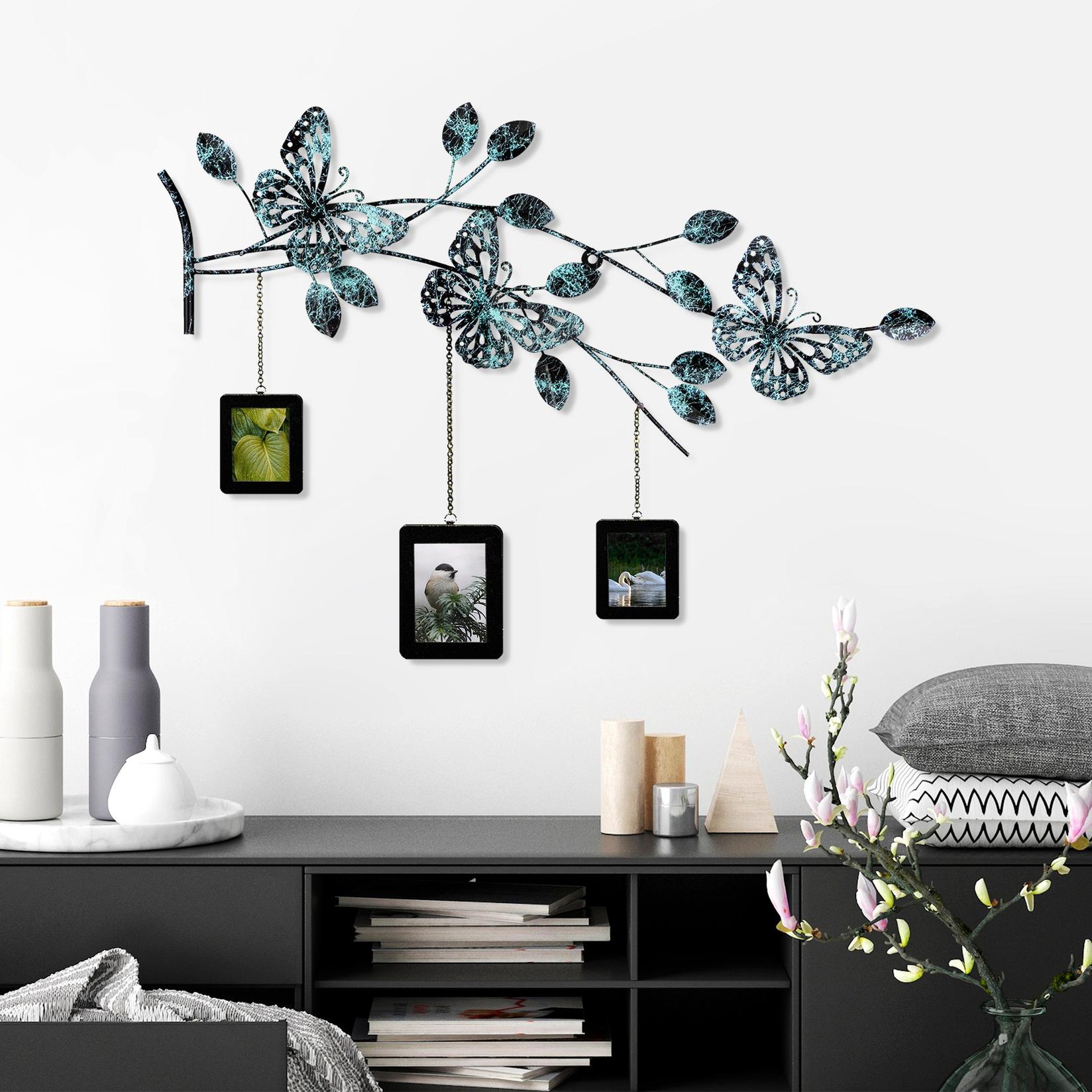 Wallity Zidna dekoracija Dalvere 3, 93x65x4 cm, Tirkizna