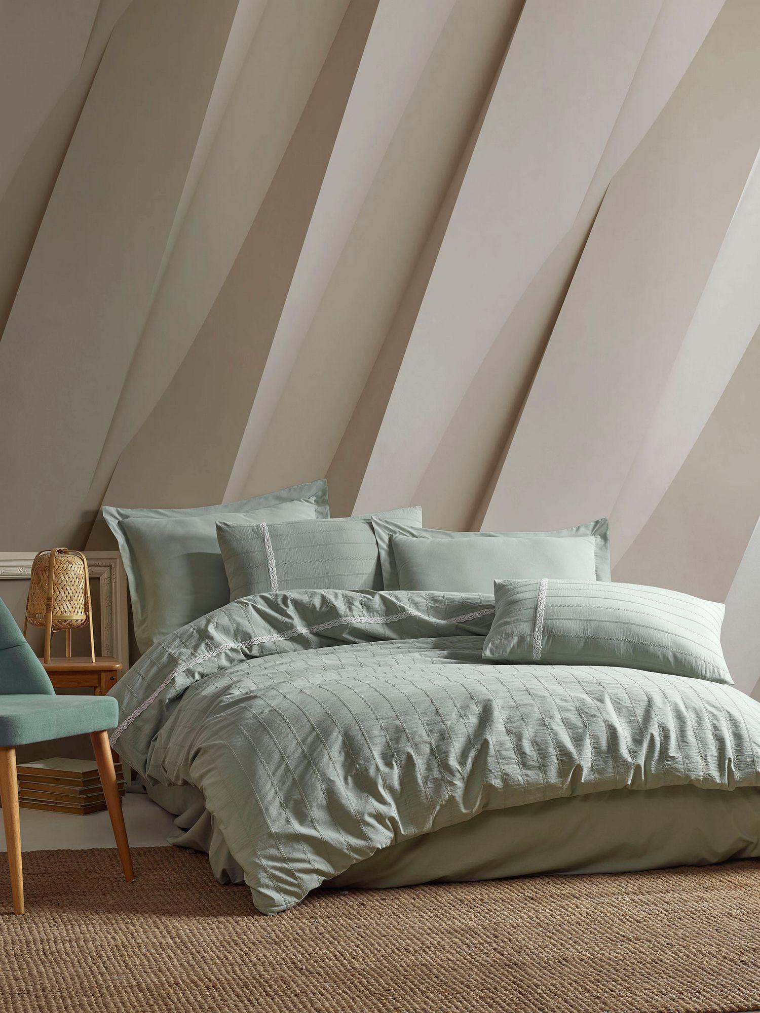 L'essentiel Maison Komplet posteljina Jasmin, 200x220 cm, Zelena