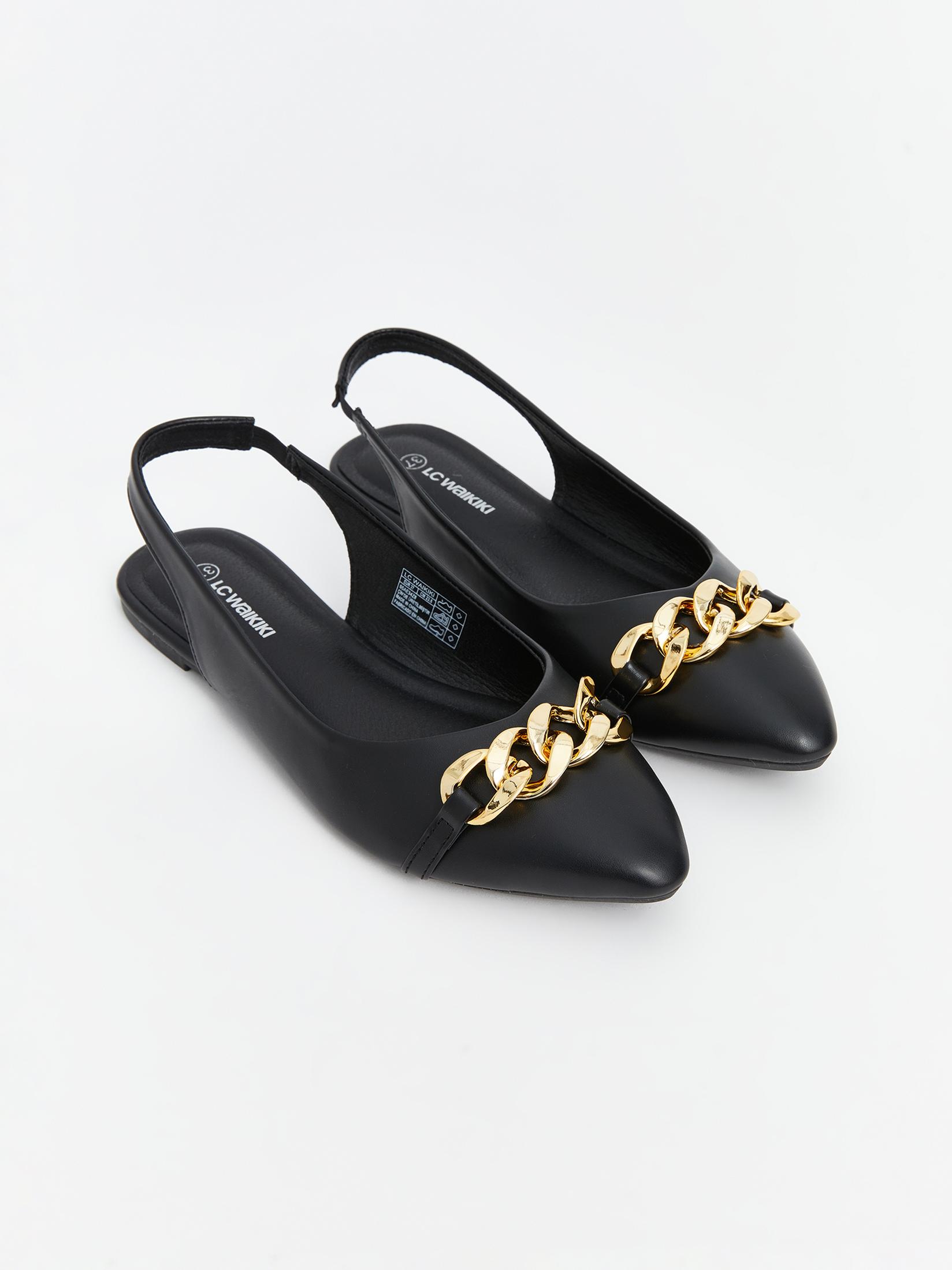 LC Waikiki Ženske baletanke S5AE34Z8-HUC, Crne