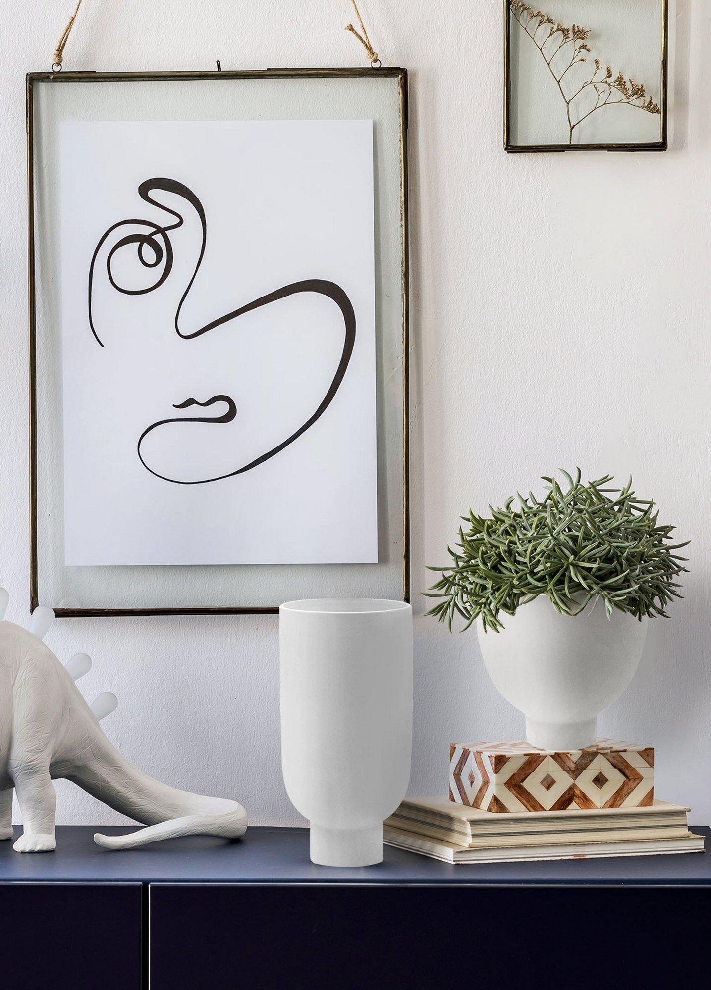 Aberto Design Vaza DKR0475, 13x13x29 cm, Bela