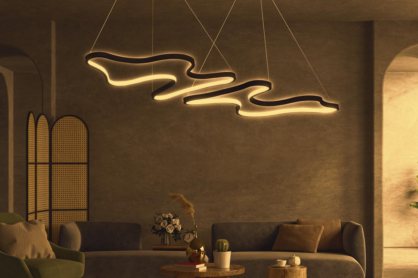 Opviq Luster Duple, 35x46 cm, LED, 4000K, Crni