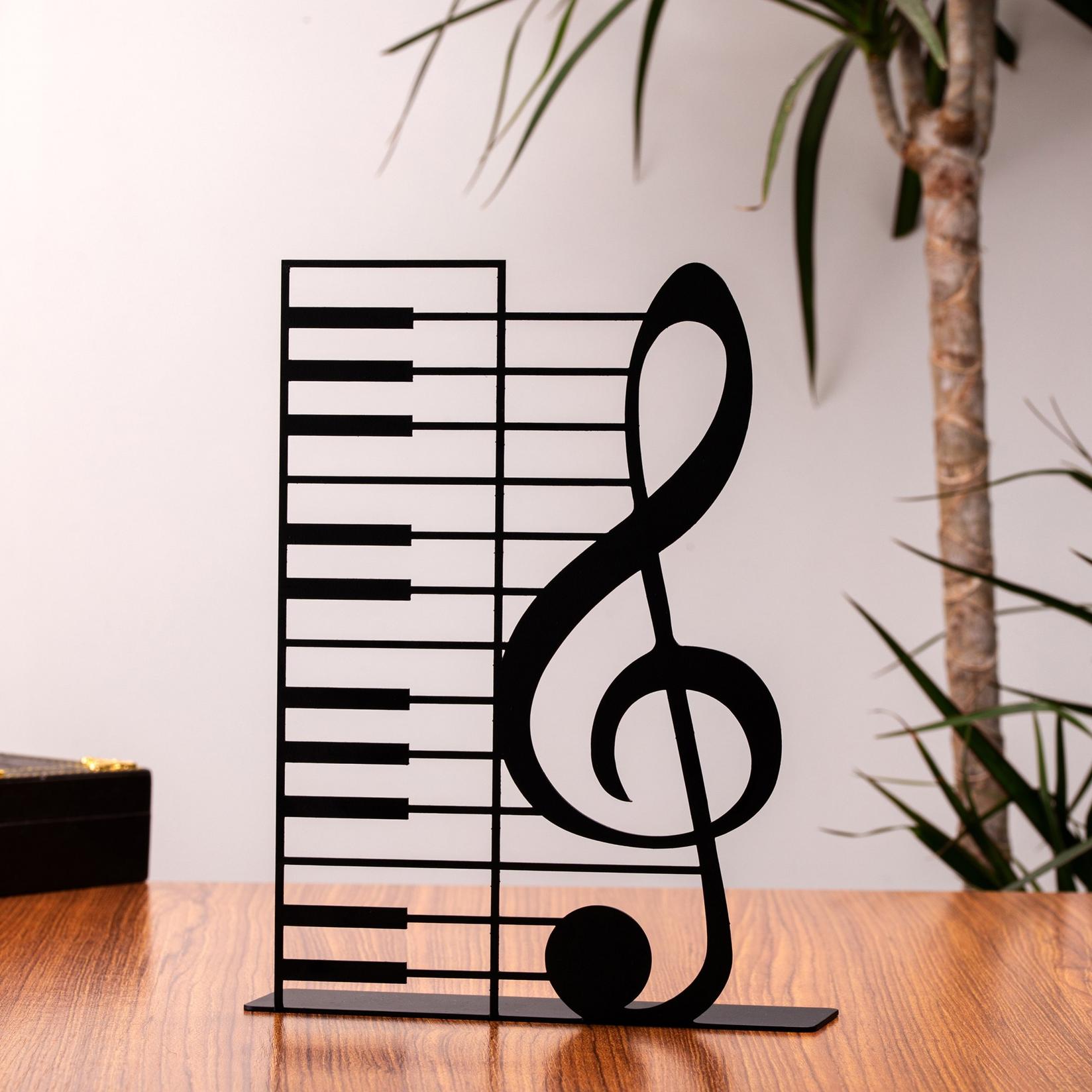 Aberto Design Dekorativna figura Left Key, 23x18 cm, 1.5 mm, Crna