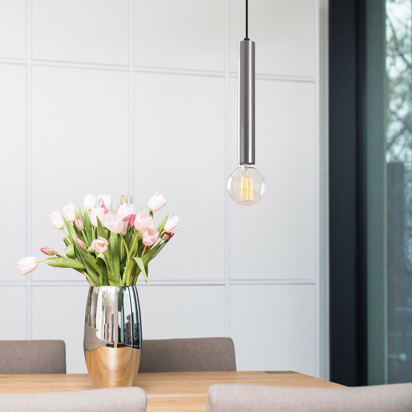 Opviq Luster Tempo-2075, 126cm, E27, IP20, Srebrne boje