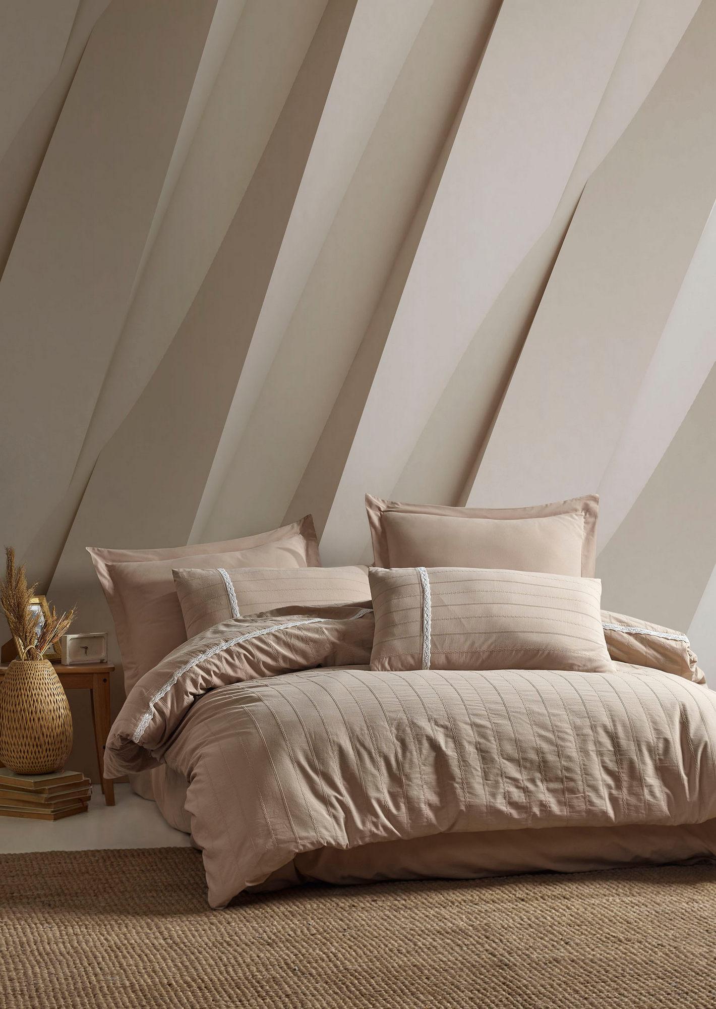 L'essentiel Maison Komplet posteljina Jasmin, 200x220 cm, Bež-Bela