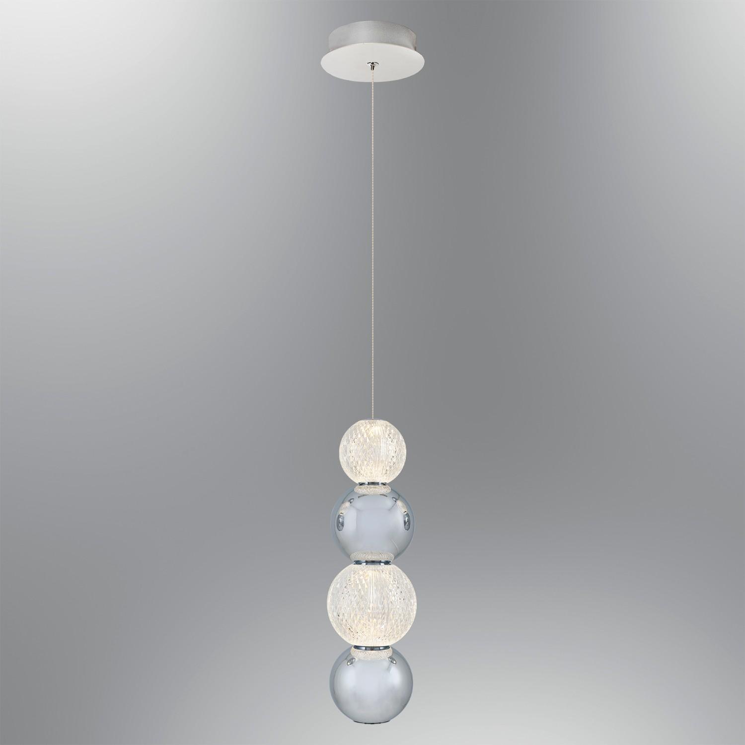 Opviq Luster L1404, 120cm, 12 cm 1x7W, LED, 3000K, Srebrne boje