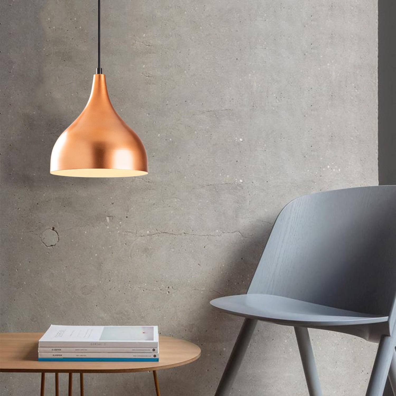 Opviq Luster Saglam-3726, 26 cm, E27, Bakarne boje