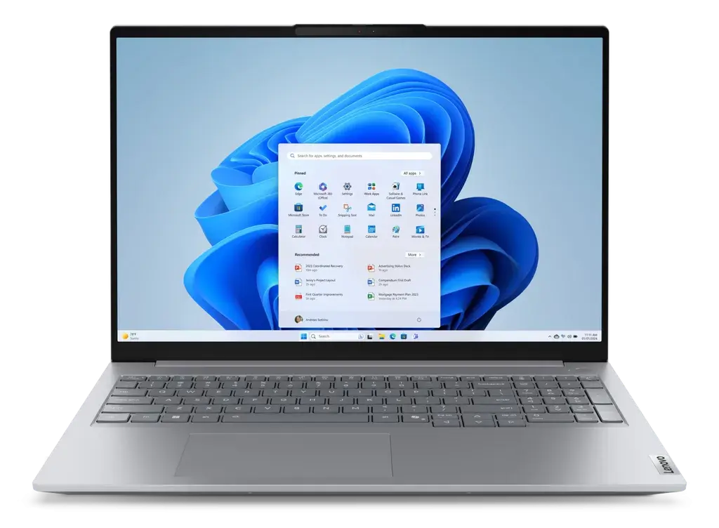 Lenovo Laptop ThinkBook 21SK00FQYA, 16", 1920 × 1200, 32GB, 512GM SSD, M.2 NVMe, Intel Core Ultra 5 135H, Sivi