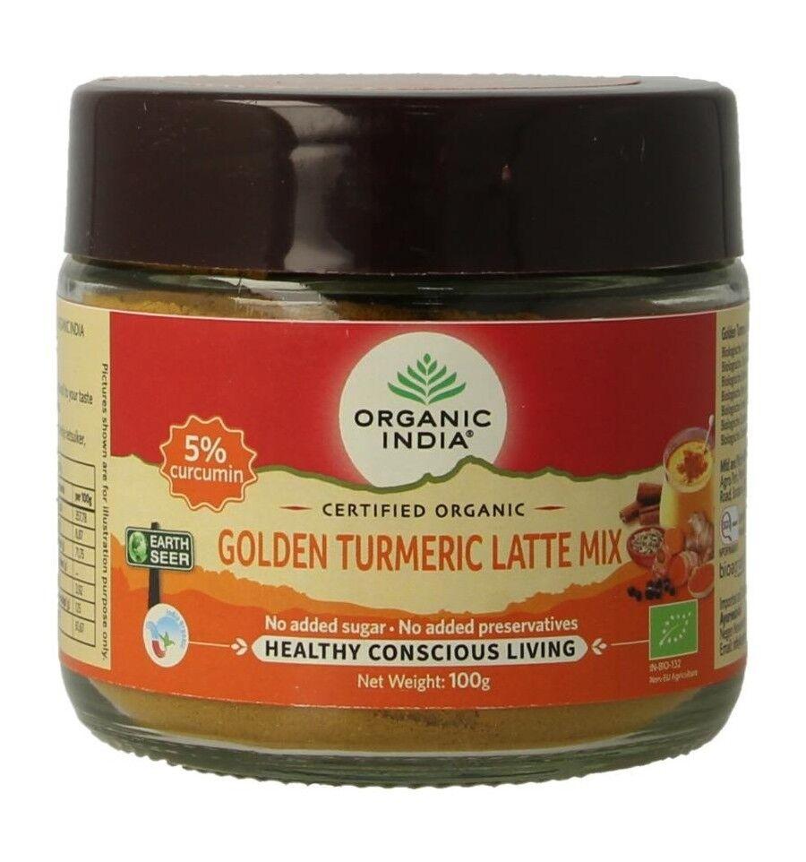 Organic India Organska smeša za prirpremu zlatnog mleka za 40 napitaka, 100 g