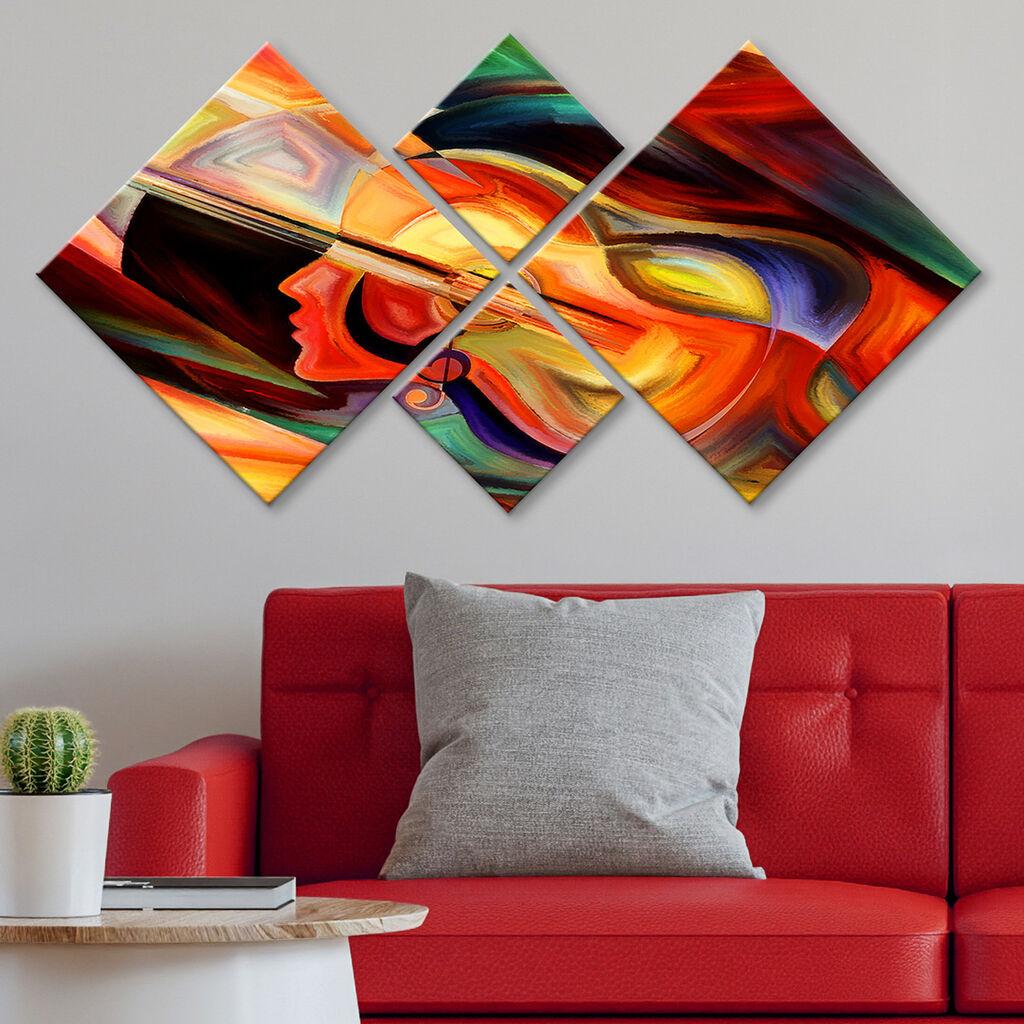 Wallity Slika 4MDF225930193, 60x115 cm, 4 dela