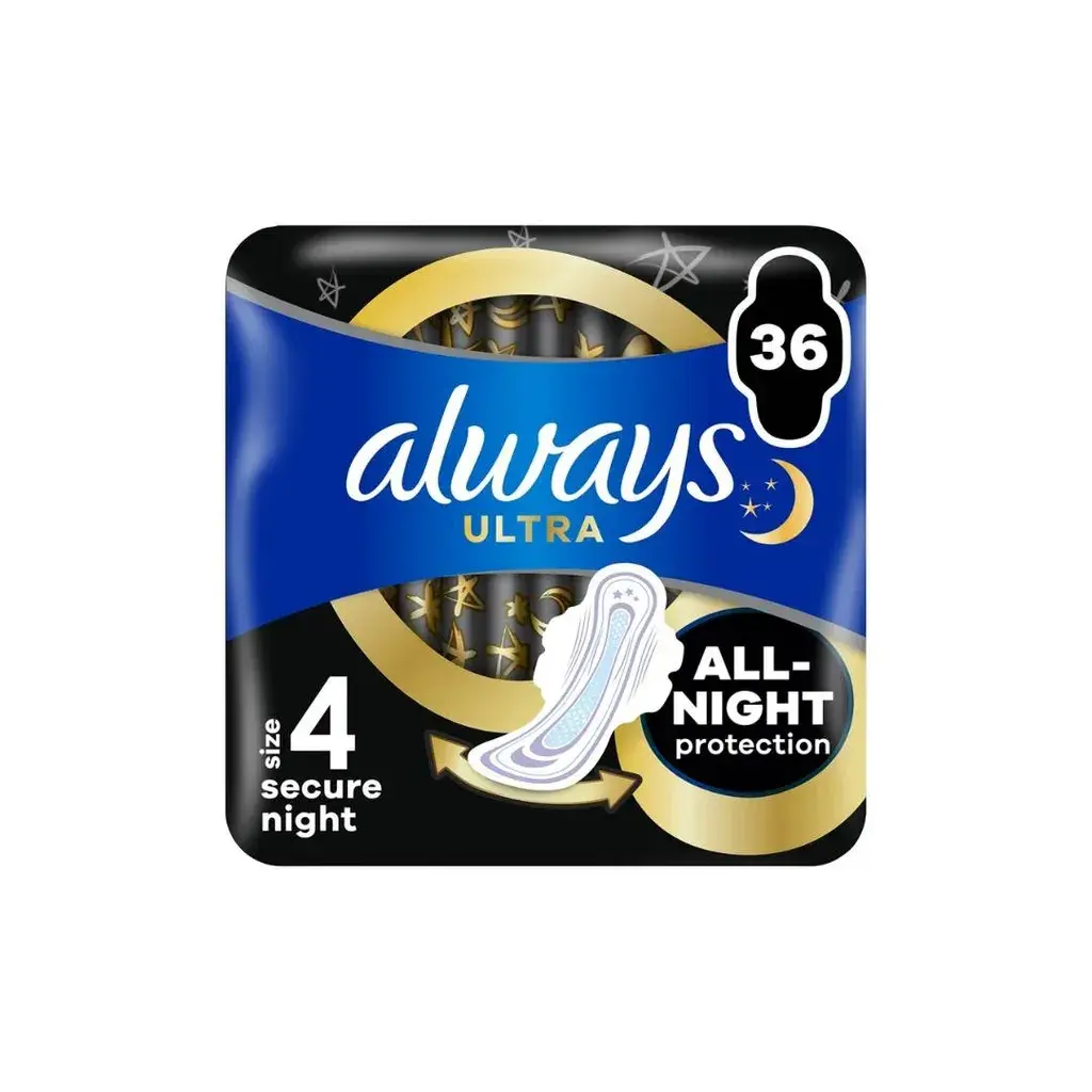 Always Noćni ulošci Ultre secure, 36 komada