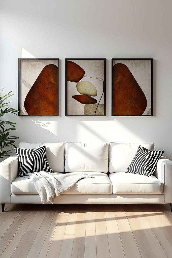 Wallity Uramljena slika Huhu469S, 20x30 cm , 3 dela