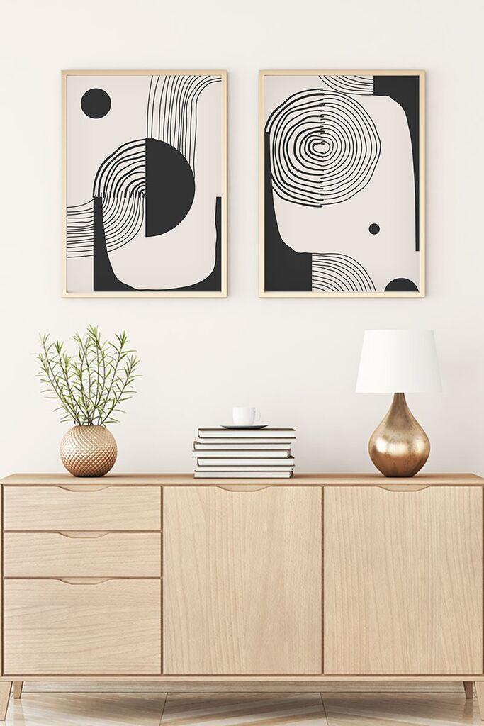 Wallity Uramljena slika Huhu75, 20x30 cm , 2 dela