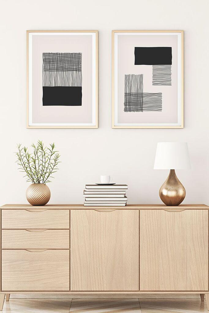 Wallity Uramljena slika Huhu146, 30x40 cm , 2 dela