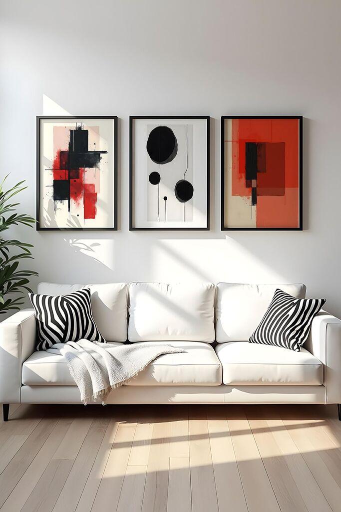 Wallity Uramljena slika Huhu429, 50x70 cm , 3 dela