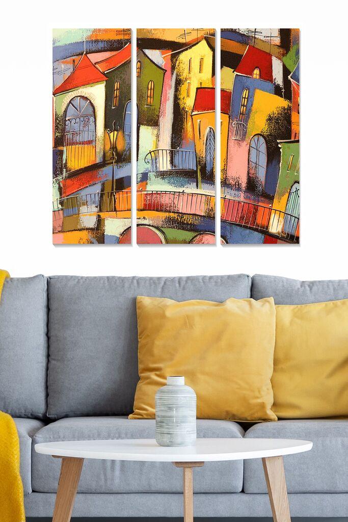 Wallity Slika MDF1042732249, 70x50 cm, 3 dela