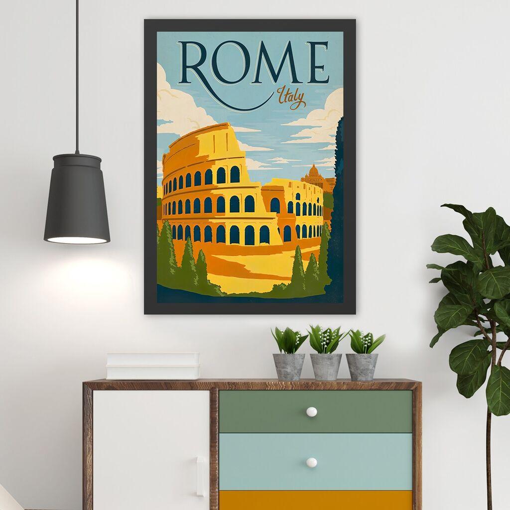 Wallity Uramljena slika Rome 2, 35x45 cm