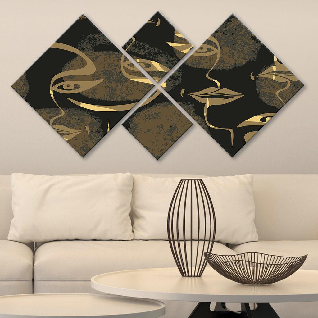 Wallity Slika 4MDF1837910977, 60x115 cm, 4 dela