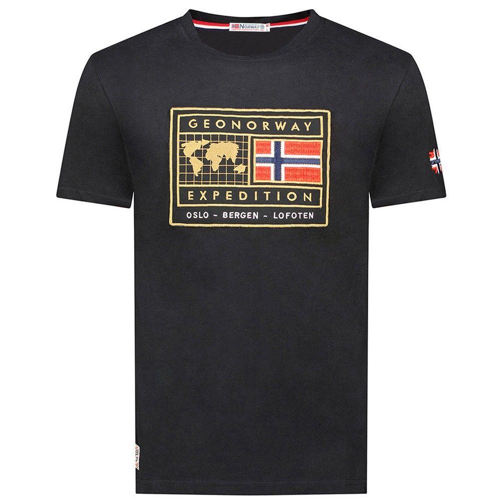 Geographical Norway Muška majica Jofoten db 254, Crna