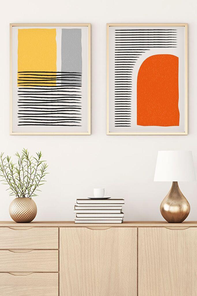 Wallity Uramljena slika Huhu51, 35x50 cm , 2 dela