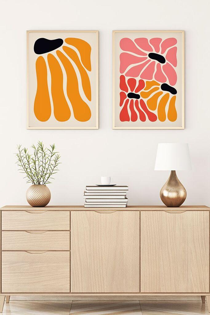 Wallity Uramljena slika Huhu176, 35x50 cm , 2 dela