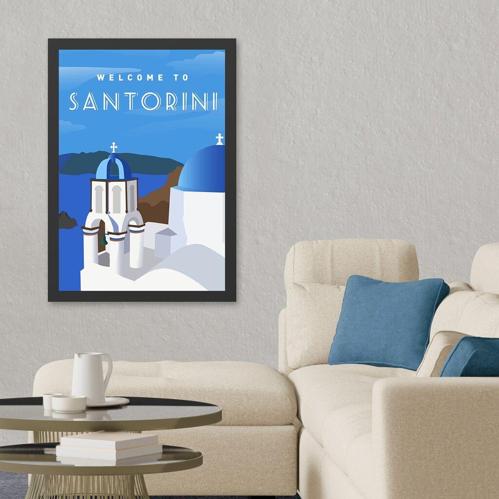 Wallity Uramljena slika Santorini 3, 35x45 cm