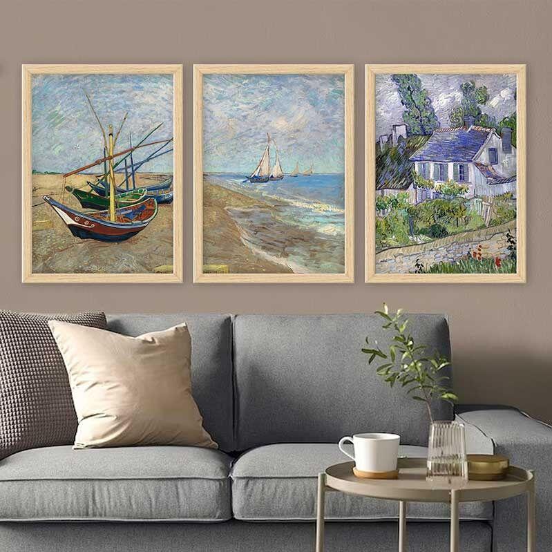 Wallity Uramljena slika 3NTC_UN3864925_5575, 55x75 cm, 3 dela