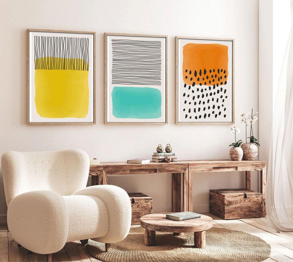 Wallity Uramljena slika Huhu136, 35x50 cm , 3 dela