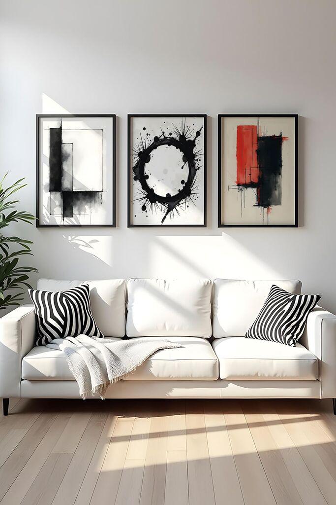 Wallity Uramljena slika Huhu426, 30x40 cm , 3 dela