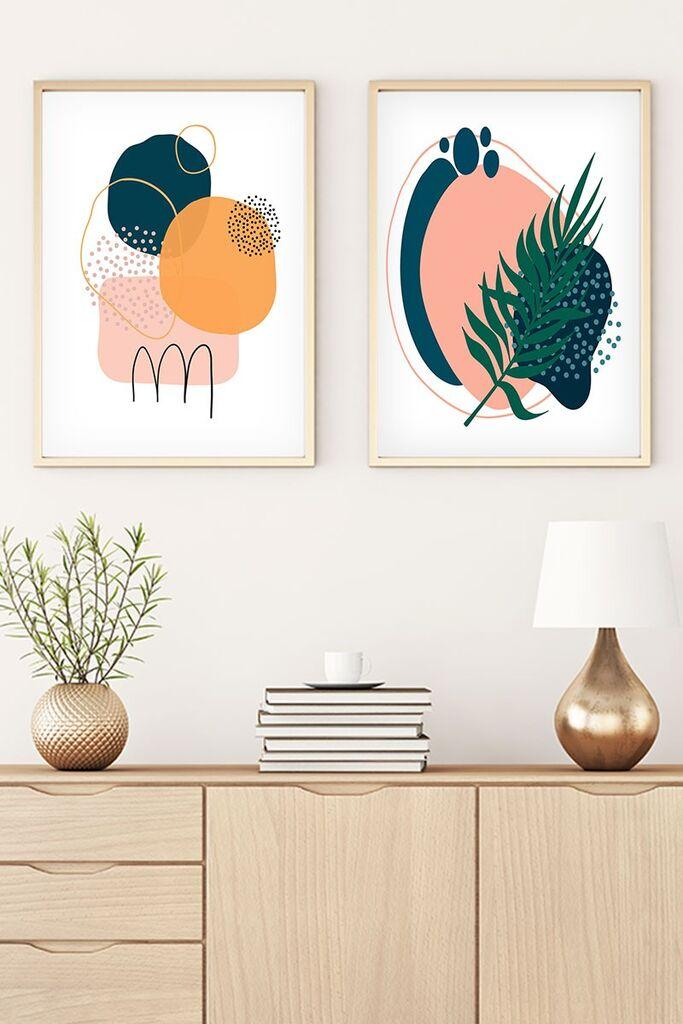 Wallity Uramljena slika Huhu42, 50x70 cm , 2 dela