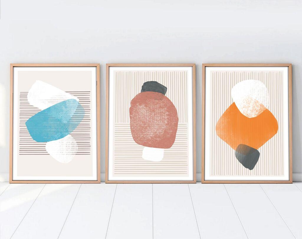 Wallity Uramljena slika Huhu97, 35x50 cm , 3 dela