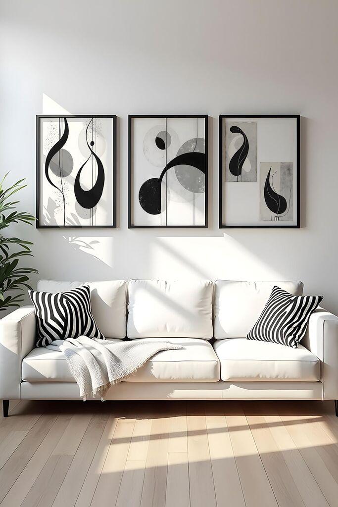 Wallity Uramljena slika Huhu437, 20x30 cm , 3 dela