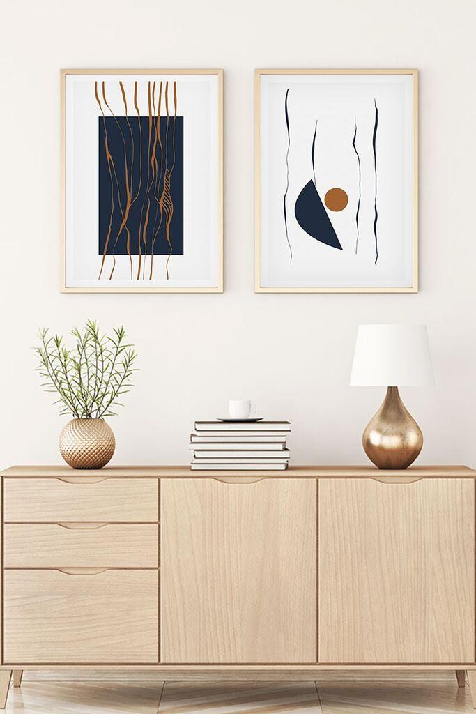 Wallity Uramljena slika Huhu108, 50x70 cm , 2 dela