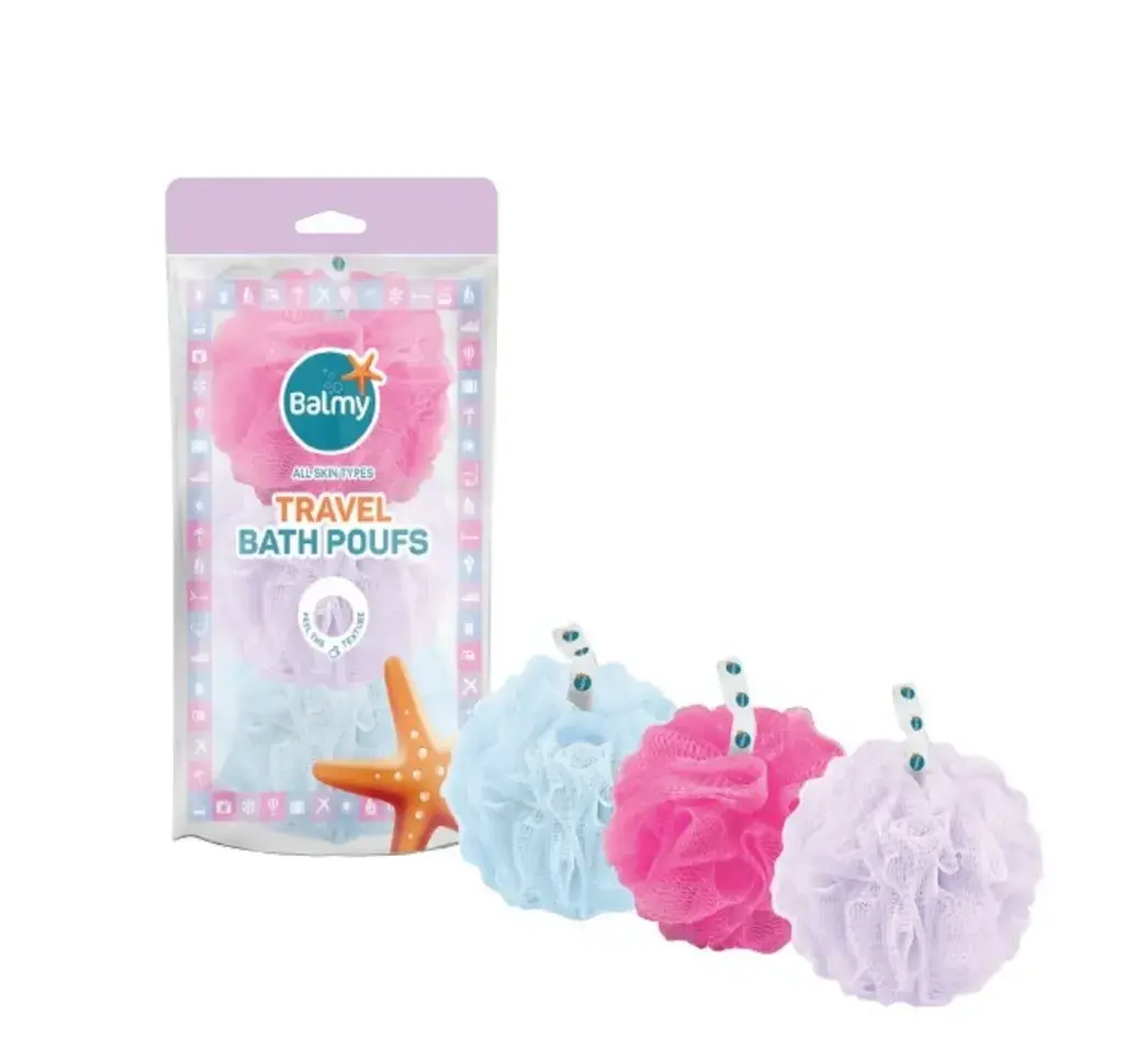 Balmy Set pufni za tuširanje, 3 kom