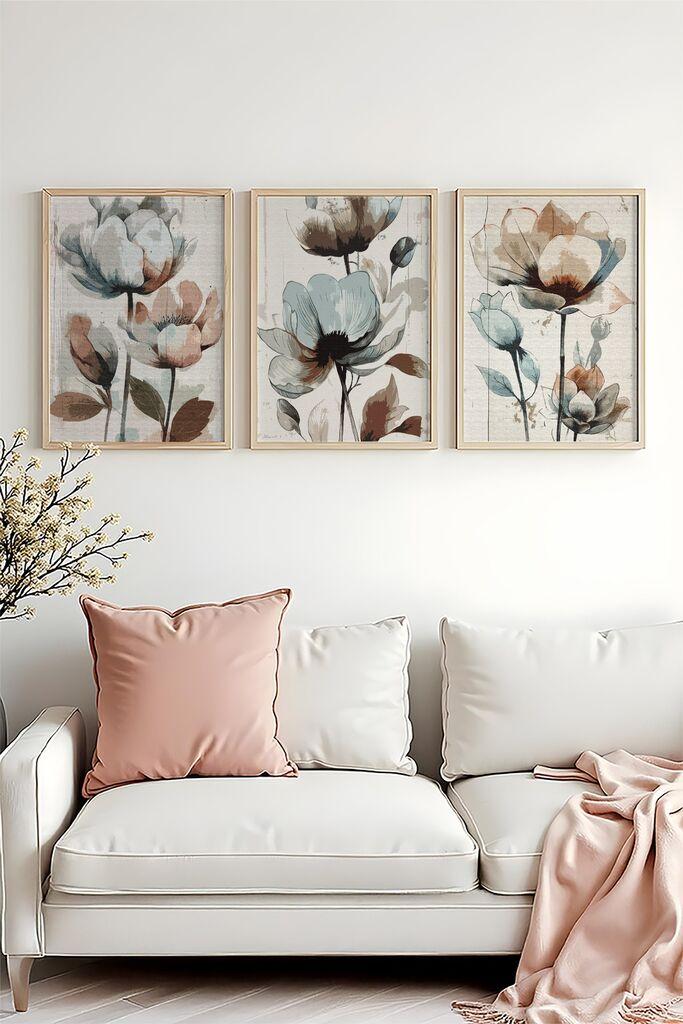 Wallity Uramljena slika Huhu478, 50x70 cm , 3 dela