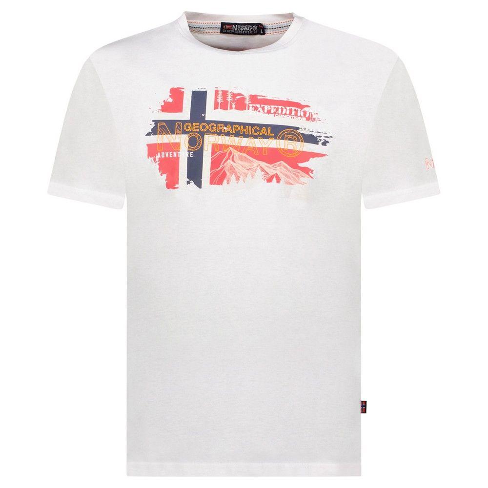 Geographical Norway Muška majica Jysuis db 254, Bela
