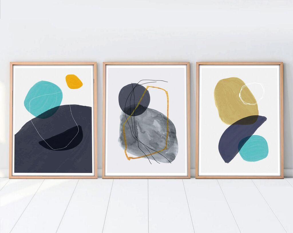 Wallity Uramljena slika Huhu118, 20x30 cm , 3 dela